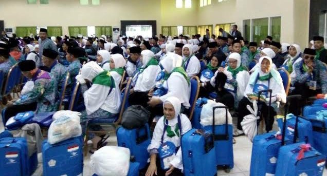 Calon jemaah haji asal NTB 2018 di Asrama Haji NTB. (satria)