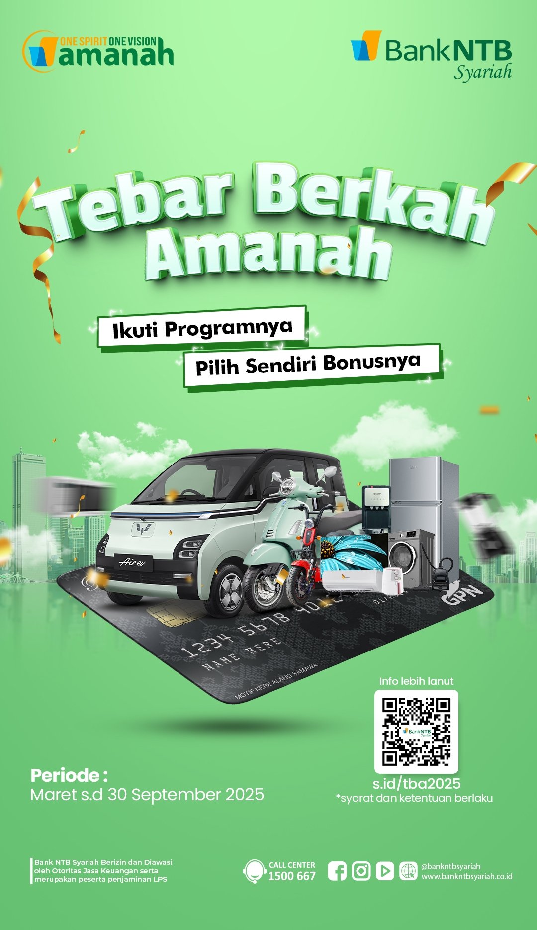 Bank NTB Syariah Luncurkan Program Tebar Berkah Amanah 2025