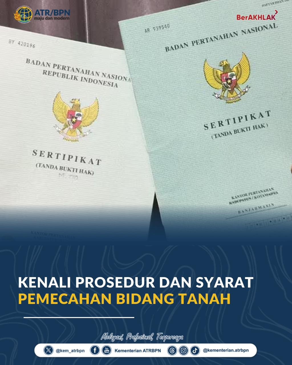 Prosedur dan Syarat Pemecahan Bidang Tanah