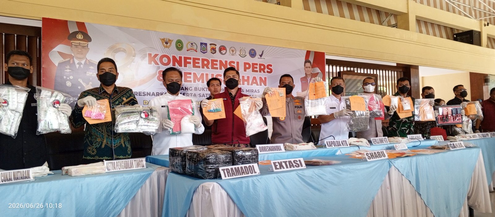 Polda NTB Ungkap 442 Kasus Narkoba Selama Semester I 2026, Selamatkan Lebih dari 58 Ribu Jiwa