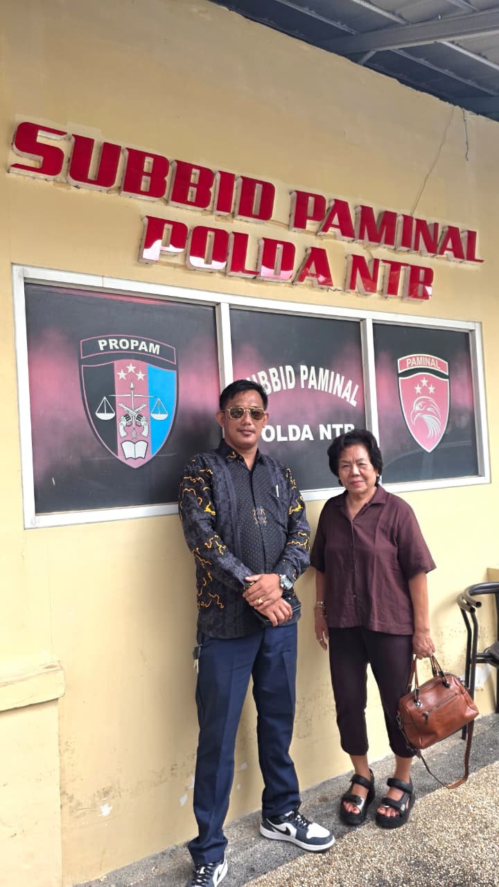 Dua Tahun Menanti Kepastian, Nyonya Lusy Datangi Paminal Polda NTB Pertanyakan Perkembangan Laporan