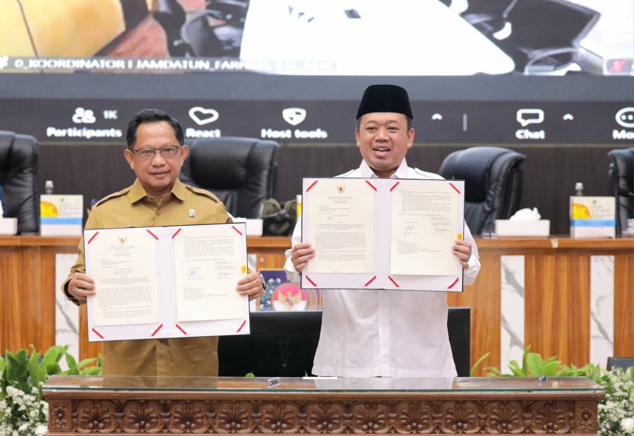 Sinkronisasi Data, Menteri ATR/Kepala BPN dan Mendagri Sepakati Pengintegrasian NIB dan NOP