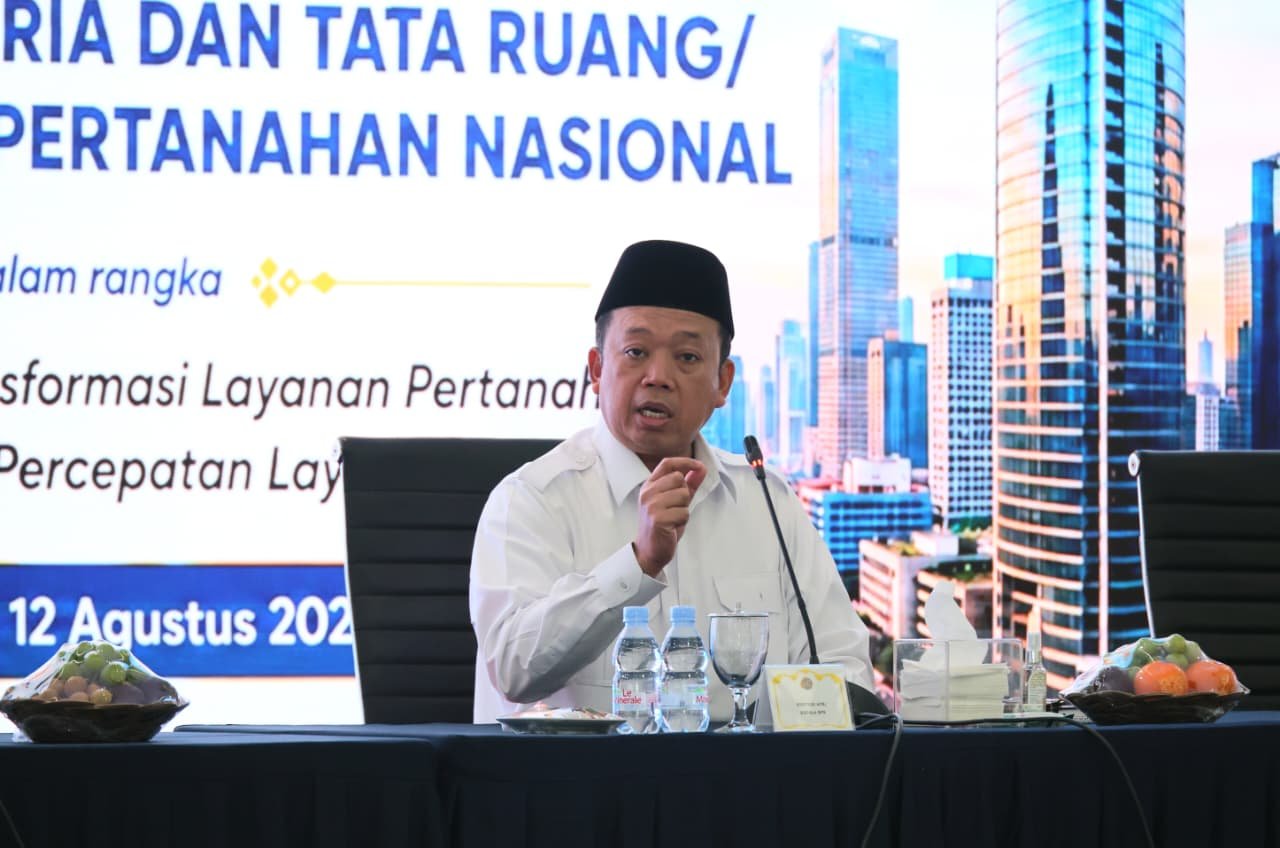 Sebarkan Semangat Transformasi Layanan Pertanahan, Menteri Nusron: Untuk Memberikan Kepastian kepada Masyarakat
