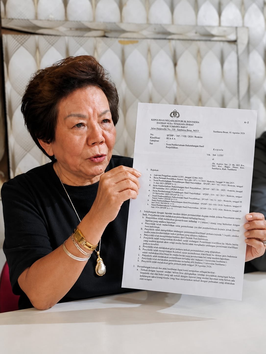 Ny. Lusy Bakal Laporkan Lagi Dugaan Pencemaran Nama Baik ke Polda NTB