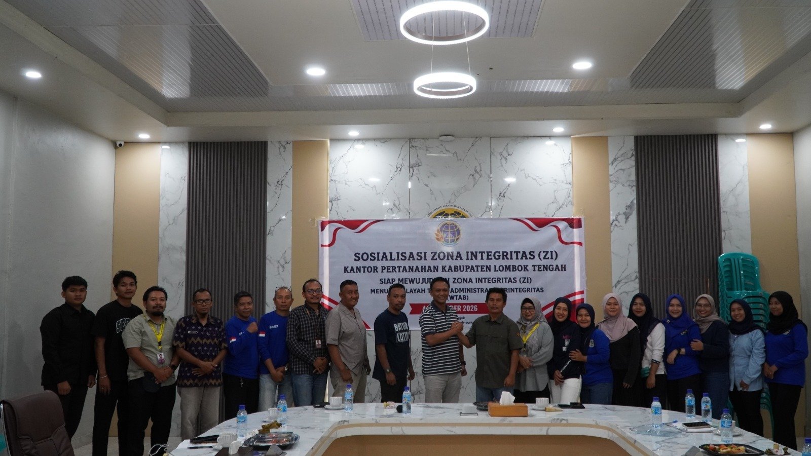 Kepala Kantor Pertanahan Kota Mataram Jadi Narasumber Sharing Session Pembangunan Zona Integritas di Kantah Lombok Tengah