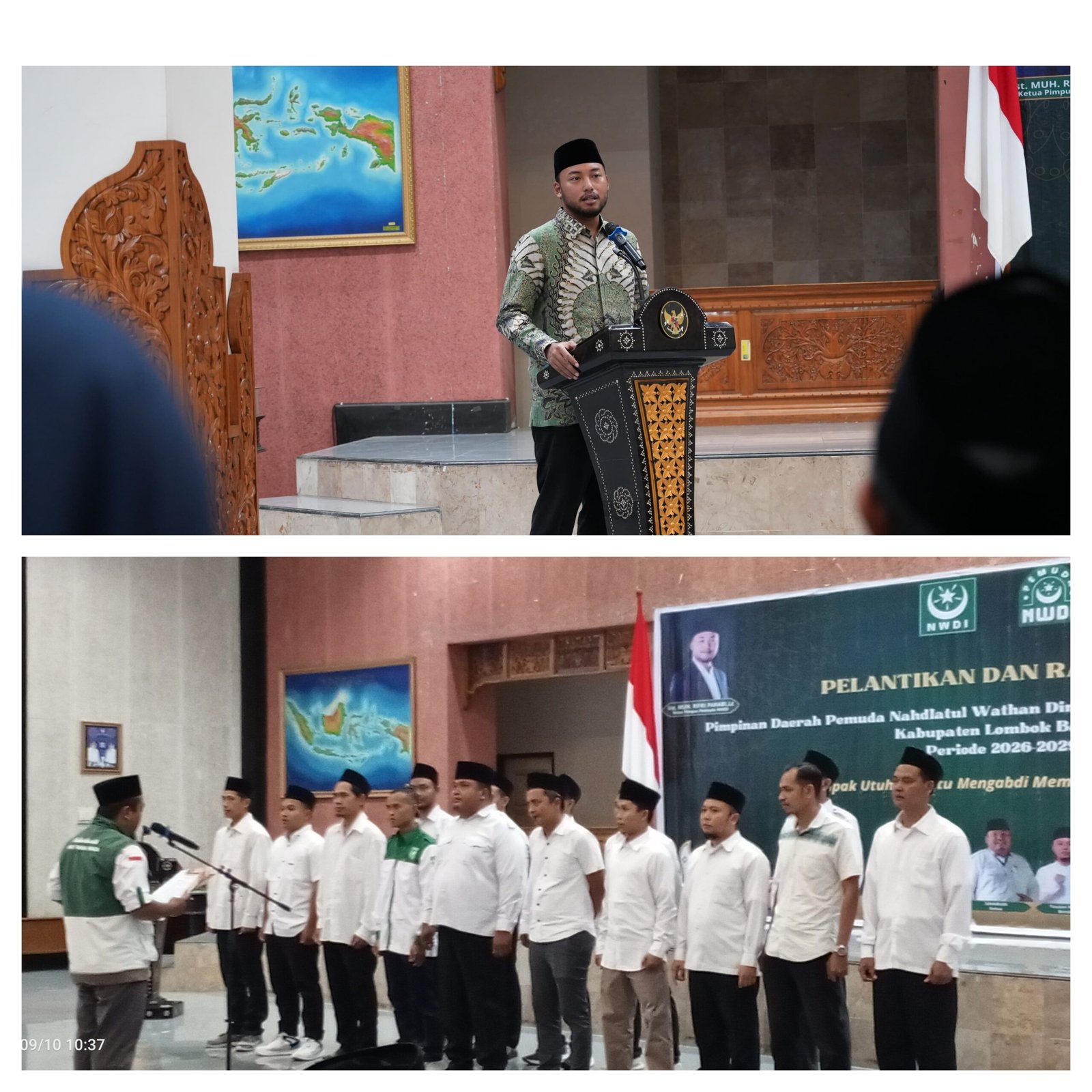 Pengurus Pemuda NWDI Lombok Barat Dilantik, Rifki Farabi: Jangan Berhenti di Seremonial